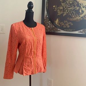 Peplum lace blouse
